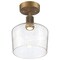 Access Lighting Port Nine Chardonnay, Chardonnay LED SemiFlush, Antique Brushed Brass Finish, Seeded Glass 63147LEDD-ABB/SDG - alternate 3